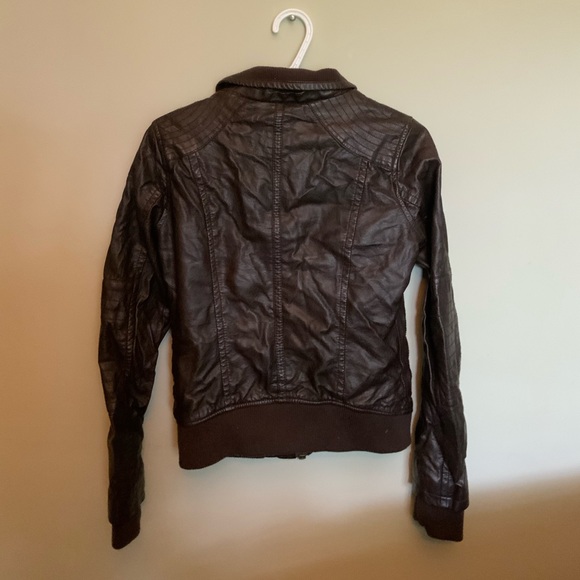 Faux leather bomber jacket - Picture 2 of 3